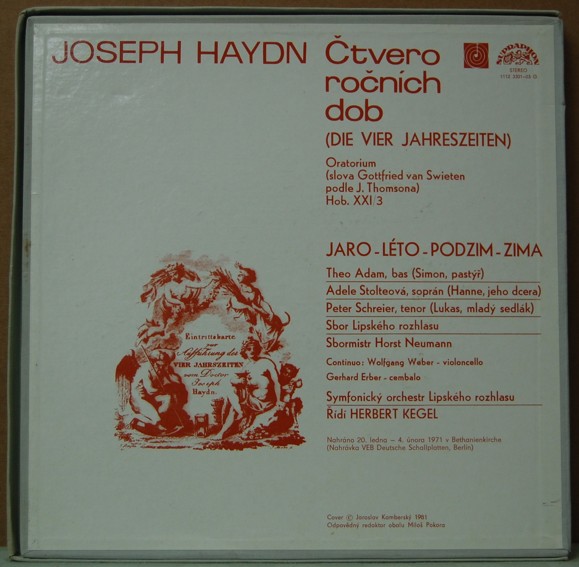 Joseph Haydn - Čtvero ročních dob (3 LP - Box) 