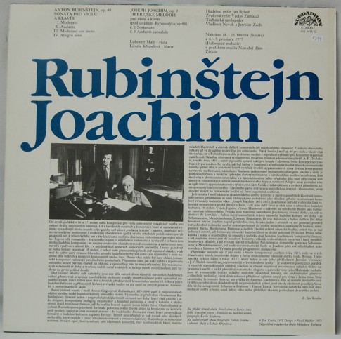 Anton Rubinštejn - Sonáta pro violu a klavír 