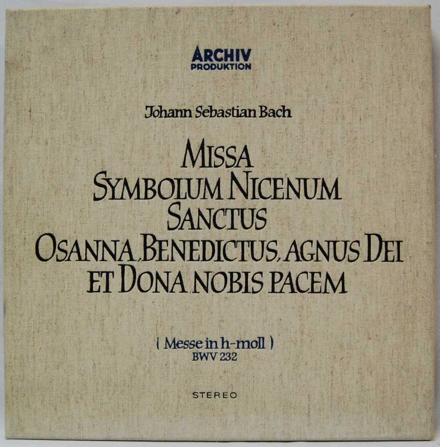 Johann Sebastian Bach - Karl Richter – Missa Symbolum Nicenum Sanctus Osanna (3 LP)
