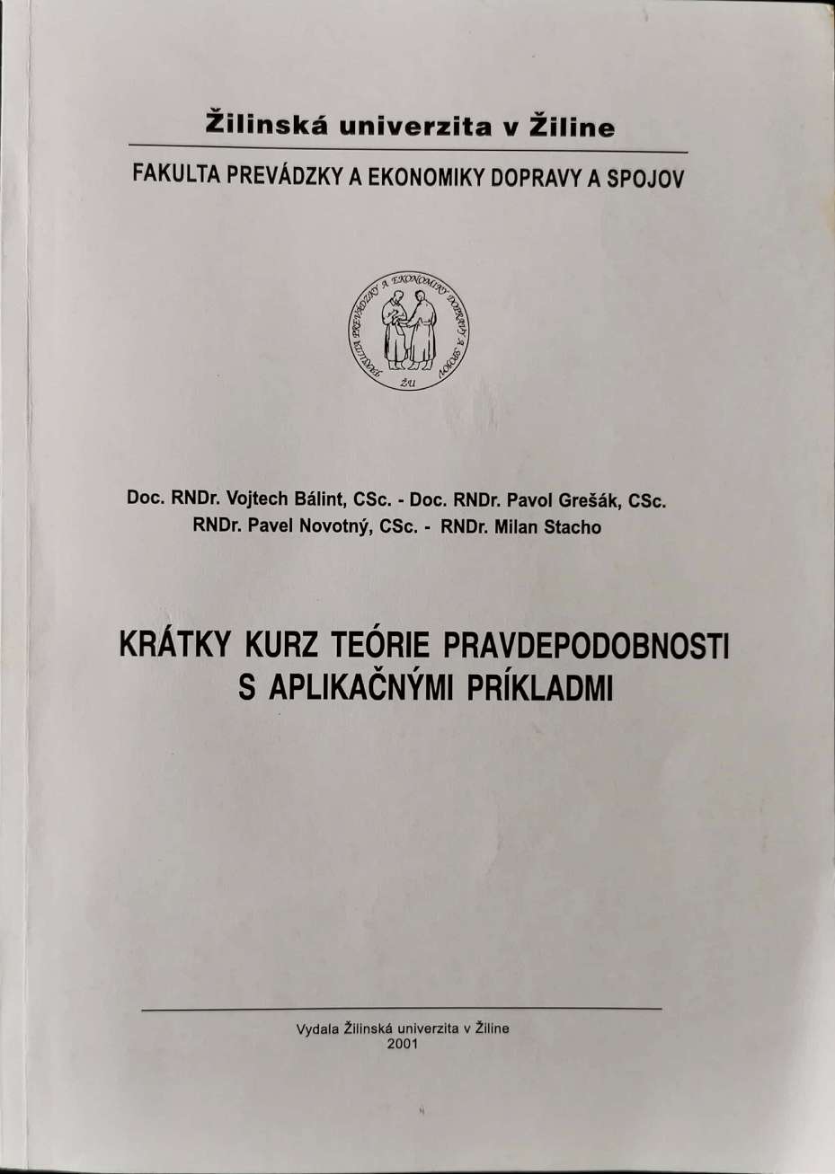 Krtky kurz terie pravdepodobnosti s aplikanmi prkladmi